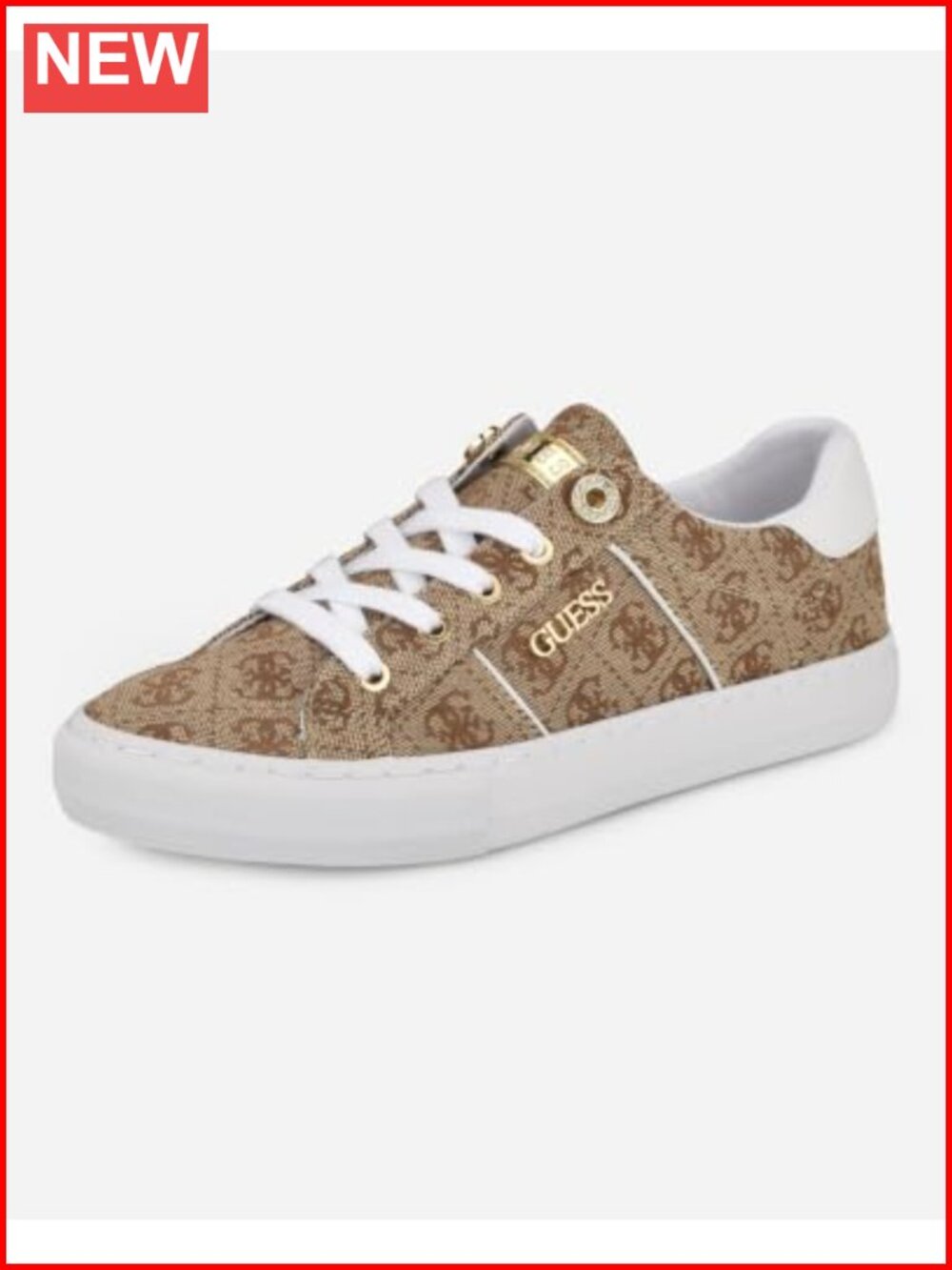 Quilted Faux Leather Lace-Up Platform Sneaker